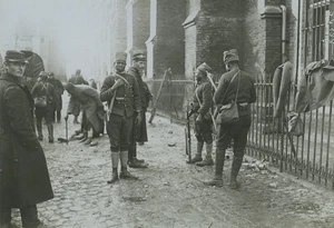 Belgien 1. Weltkrieg Öfen Soldaten Tirailleurs Senegalais von Kirche altes Foto 1914-1918 - Bild 1 von 3