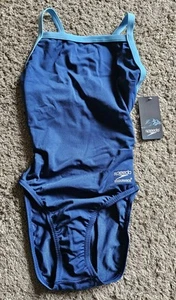 Traje de baño Speedo One Piece Endurance + Flyback azul para mujer talla 26 nuevo con etiquetas - Imagen 1 de 7