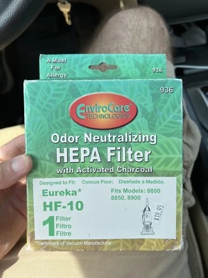1 HF 10 HEPA Filter Eureka Upright Vacuum Cleaner Capture 936 8800 8850 8900 - Image 1 of 2