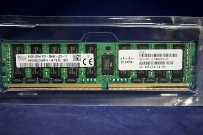 UCS-ML-X64G4RS-H CISCO 64GB (1X64GB) 4DRX4 PC4-2666V MEMORY - Image 1 of 2