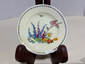 Crown Staffordshire flowered plate - Picture 1 of 3
