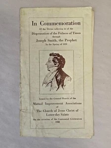 Mormon Pamphlet: In Commemoration of the Divine Ushering in of the Dispensation - Picture 1 of 1