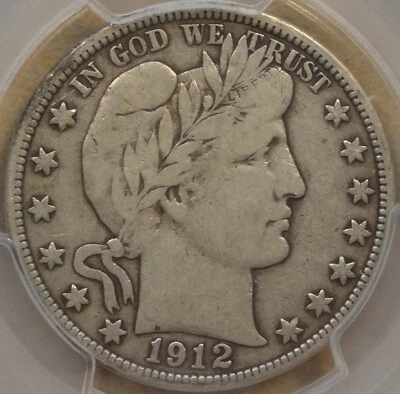 1912-D Barber Half Dollar 50c PCGS Certified VF20 - Image 1 of 4