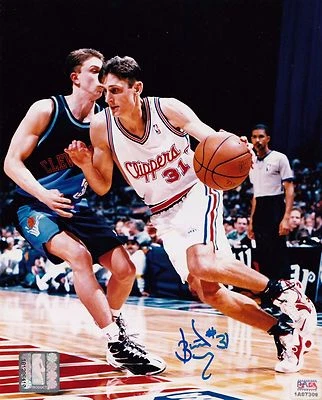 Brent Barry Los Angeles Clippers Signed 8x10 Glossy Photo PSA Authenticated - Image 1 of 4