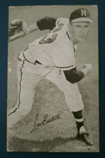 1947-1966 Baseball Exhibit card LEW BURDETTE