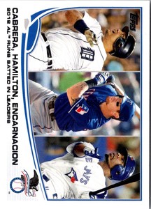 2013 Topps Miguel Cabrera/Edwin Encarnacion/Josh Hamilton Baseball Card