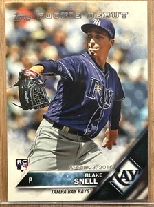 2016 Topps Update #US40 Blake Snell - Tampa Bay Rays - Picture 1 of 2