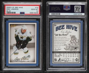 2006-07 Upper Deck Bee Hive Blue Eric Lindros #70 PSA 10 GEM MT HOF