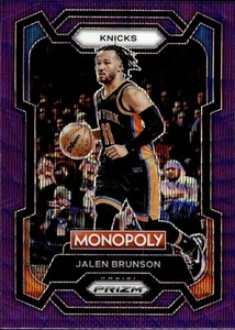 2023-24 Panini Prizm Monopoly - Jalen Brunson #59 Purple Wave Prizm - Picture 1 of 2