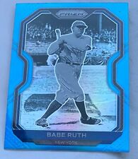 2021 Panini Prizm Tier II Carolina Blue Prizm Babe Ruth #182 HOF-NY Yankees