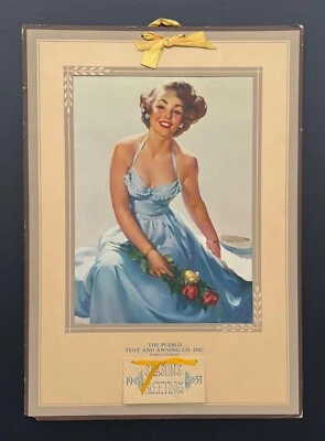 Fiel a ti, calendario pin-up vintage 1953 Gil Elvgren, anuncio de Pueblo Colorado Foto 1 de 4
