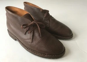 Barneys Co-op Brown Gum Sole Ankle Desert Boots. 8 1/2. Made in Italy. - Picture 1 of 11