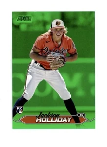 2024 Topps Stadium Club #211 Jackson Holliday Rookie Green Foil /199 RC Orioles - Picture 1 of 2