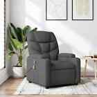Massage Recliner Chair Dark Grey Fabric J1f8