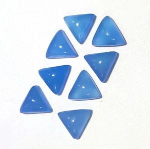 10 Pcs Natural Indian Chalcedony Loose Gemstone Cabochon Unique Wholesale Lot - Picture 1 of 7