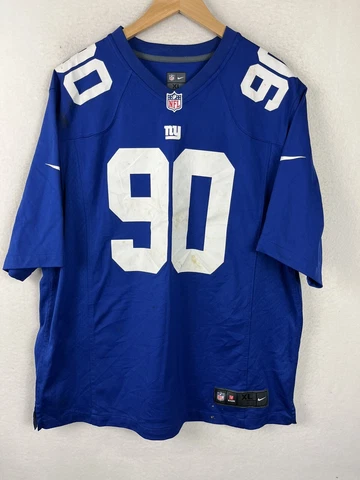 Nike On Field New York Giants Size XL #90 Pierre -Paul Football Jersey Blue Cover