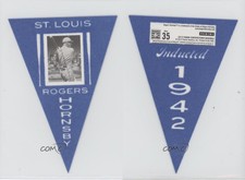 2013 Panini Cooperstown Collection Pennants Blue Rogers Hornsby #35 HOF