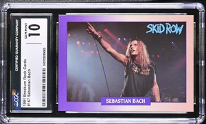 SEBASTIAN BACH SKID ROW 1991 Brockum RockCards #167 GEM MINT 10 + COUPONS - Picture 1 of 3