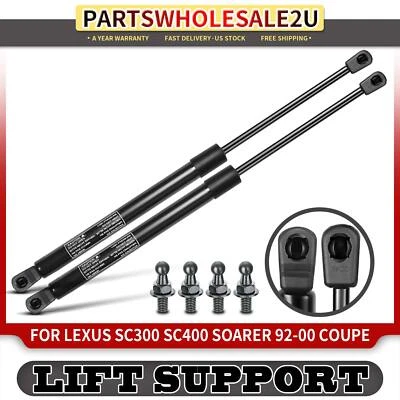 2 件 Bonnet 抽油烟机升降支撑减震气体支柱适用于雷克萨斯 SC300 SC400 1992 - 2000 — 第 1/4 张图片