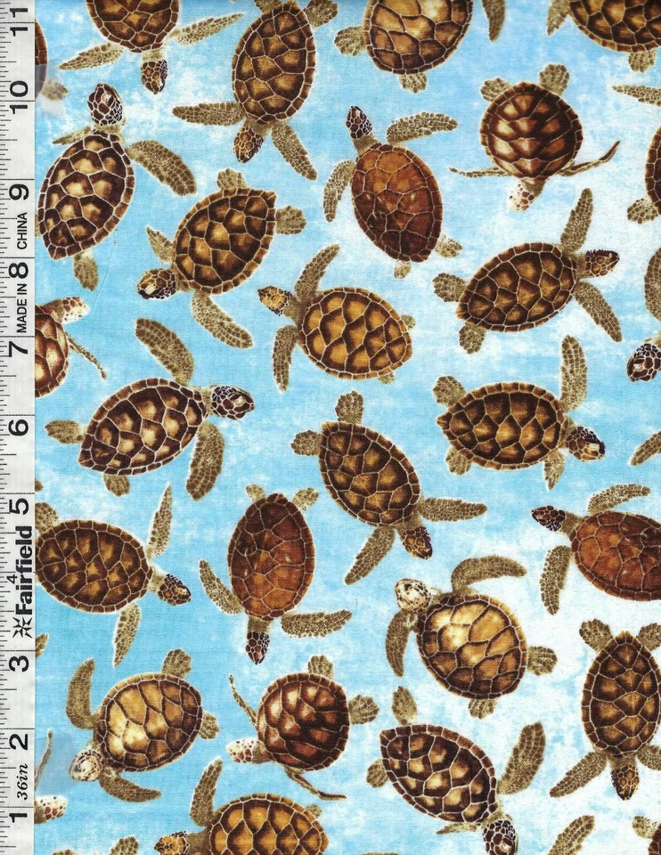 Beach Sand Dreams Turtles by Timeless Treasures bty - Image 1 of 1