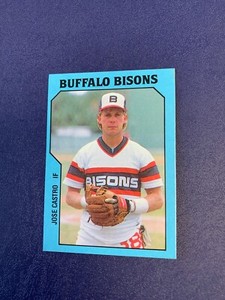 1985 TCMA Minor League #8 Jose Castro RC - Buffalo Bisons Rookie Rare