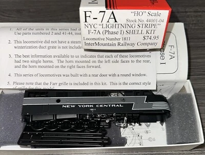 Intermountain Kit HO #44001-04 F-7A Phase I Shell Kit NYC Lightning Stripe NIB - Image 1 of 4