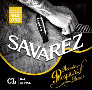 Cuerdas para guitarra acústica Savarez Custom Light 11-52 Phosphor Bronze A140CL - Imagen 1 de 2