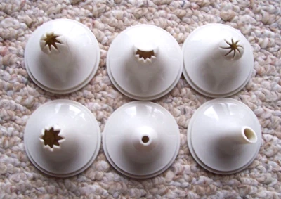 Peças de reposição para decorador de acento fácil Pampered Chef APENAS 6 pontas - Imagem 1 de 2