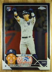 2023 Topps Chrome #69 Oswaldo Cabrera Rookie Card New York Yankees Baseball Card - Picture 1 of 2