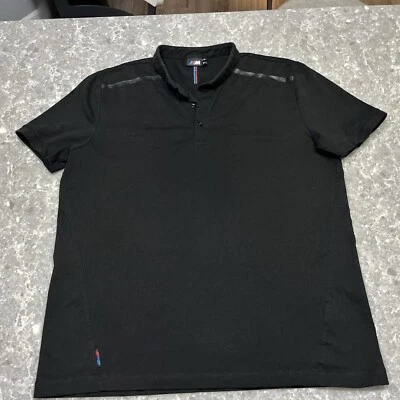 Camisa Henley BMW Motorsports serie M para hombre XL negra manga corta cuello con bandas Foto 1 de 4