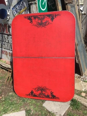 Mesa de metal Mochi vintage años 30 arte naturalista 35,5 pulgadas x 48 pulgadas Foto 1 de 4