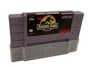 Jurassic Park (Super Nintendo SNES, 1993)  Game - Picture 1 of 4