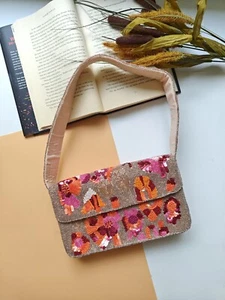 Dupe Handmade Beaded Shoulder Bag Viral Bag - Picture 1 of 7