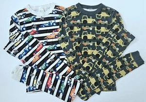 Hanna Andersson 160 14 Fall Pumpkin Racecar Pajamas Lot NG1-404 - Picture 1 of 2