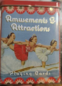 2007 Amusements & Attractions Playing Cards in Collectible Tin -  BRAND NEW!! - Picture 1 of 6