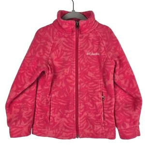 Columbia GIRLS Pink Fleece Lightweight Full Zip Winter Jacket XXS - Picture 1 of 4