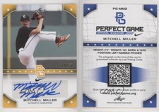 2015 Leaf Perfect Game National Showcase Gold /50 Mitchell Miller #PG-MM2 Auto