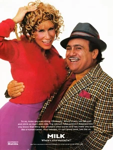 GOT MILK? AD 1996 DANNY DEVITO & RHEA PERLMAN AS HARRY & ZINNIA WORMWOOD - Picture 1 of 1