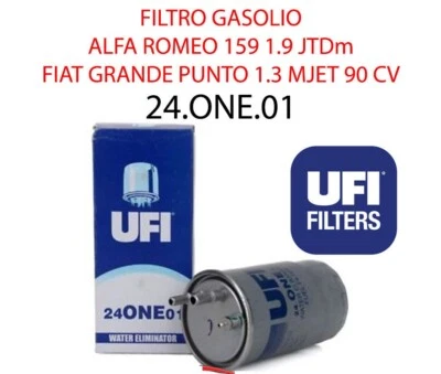 FILTRO GASOLIO UFI ALFA 159 BRERA STILO PUNTO CROMA MITO 1.3 1.6 2.0 MJTD24ONE01 - Image 1 of 4