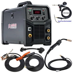 AMICO MIG-200, 200A Pro. MIG Flux TIG Stick Arc 3-IN-1 Welder Spool Gun SPG15250 - Picture 1 of 9