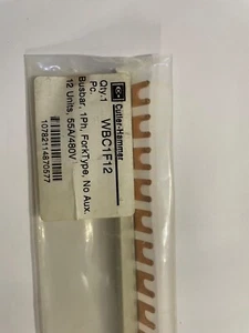 Eaton P/N WBC1F12, busbar, 1PH, forktype, no aux, 12 units - Picture 1 of 4
