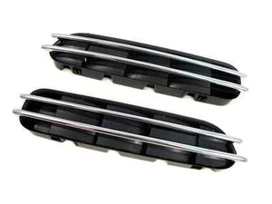 Side Fender Grille Grill Set for BMW 5 Series E60 E61 05-10 M5 Chrome/Black - Picture 1 of 2
