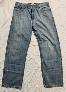 Levi's 569 Jeans Men 36x34 Loose Straight Baggy Light Wash Faded Denim - Picture 1 of 8