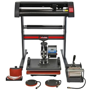 Presse a Caldo per Magliette, Tazze, Cappellini e Piatti & Plotter Taglio Vinile - Afbeelding 1 van 9
