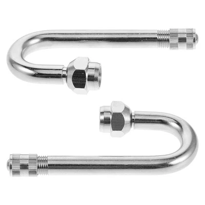  2pcs Tire Valve Extension: Valve Stem Extenders 180 Degree Stem Extension - Image 1 of 4
