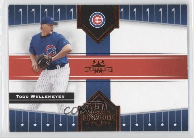 2005 Donruss Champions Orange Impressions /75 Todd Wellemeyer #395 - Image 1 of 2