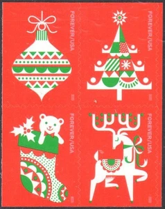 SC#5526 -5529 - Holiday Delights Booklet Block of 4 MNH #1 w/USPS Logo - Picture 1 of 1