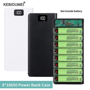 Hágalo usted mismo 8x18650 Banco de Alimentación de Batería Estuche Caja de Almacenamiento de Carga 5V Doble USB Tipo C Bat... - Imagen 1 de 9