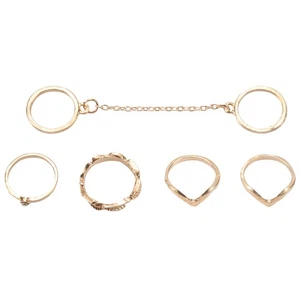 Juego de 6 piezas Lote de anillos Fleche Midi con joyas bohemias de lujo para 2760 - Imagen 1 de 10