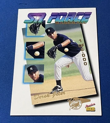 Derek Jeter 1995 Signature Rookies Tetrad "SR Force" Greensboro RC 1/6000 BV $15 - Image 1 of 2